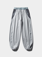 RunFlow - Unisex Contrast Stitch Lightweight Quick-Dry Paratrooper Pants