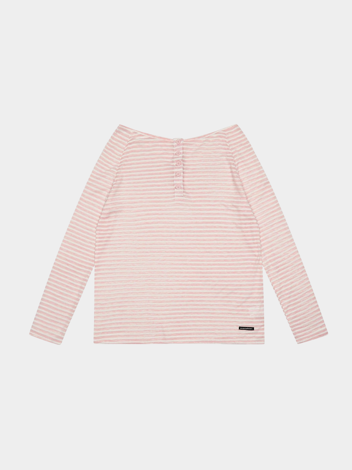 Greystorm - Women's Lightweight Striped Off-Shoulder Long Sleeve T-Shirt